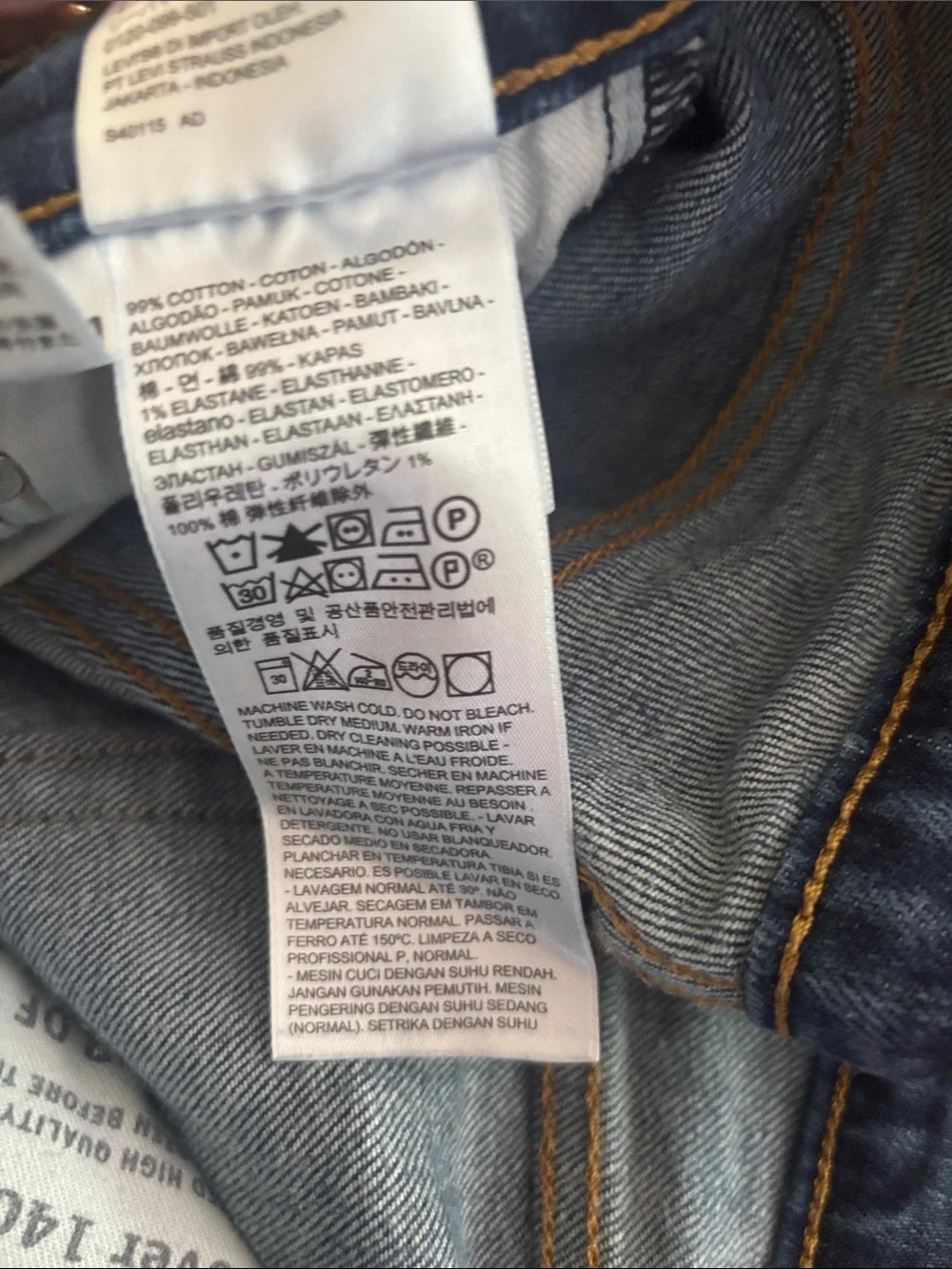 Levis Strauss mens jeans